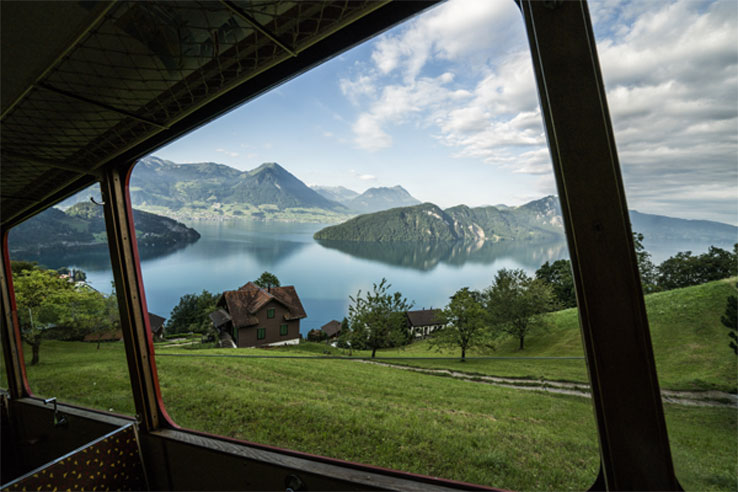 View from the Rigi train